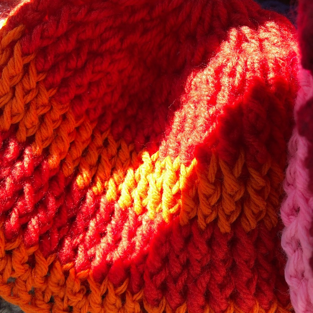 Hand knitted hat